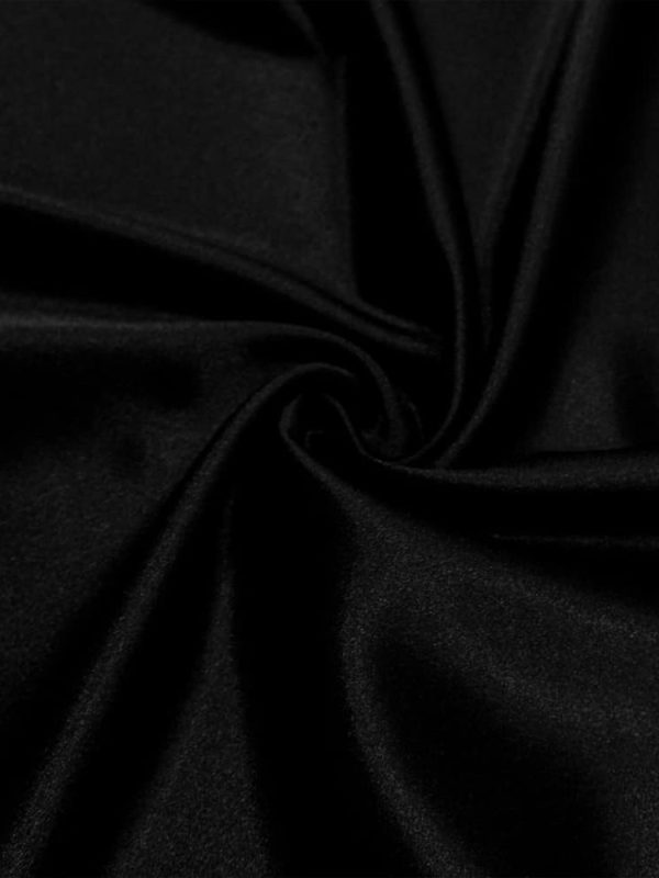 anver şanel saten kumaş siyah