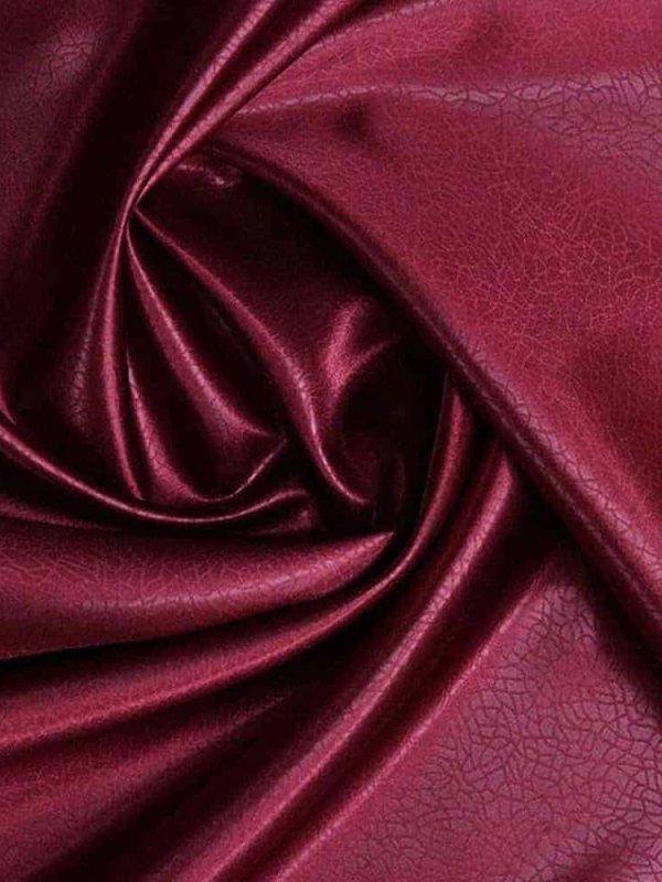 deri saten bordo