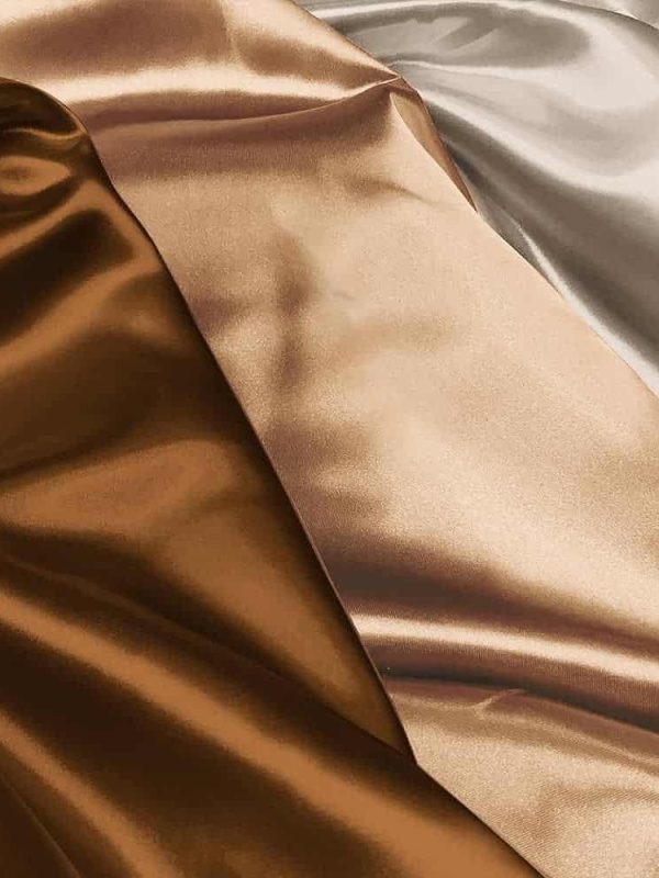 kristal parlak pamuk saten kahve