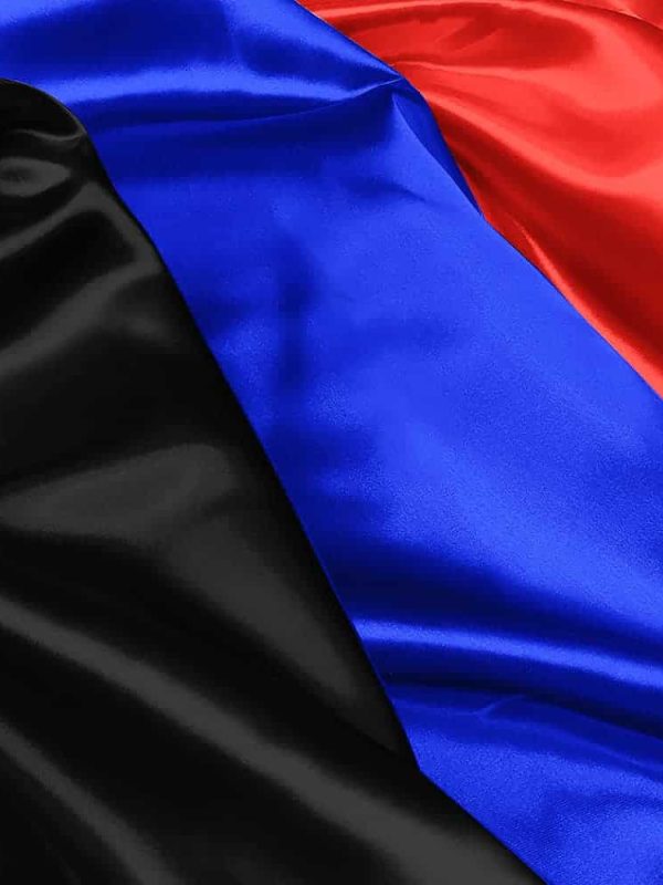 kristal parlak pamuk saten siyah