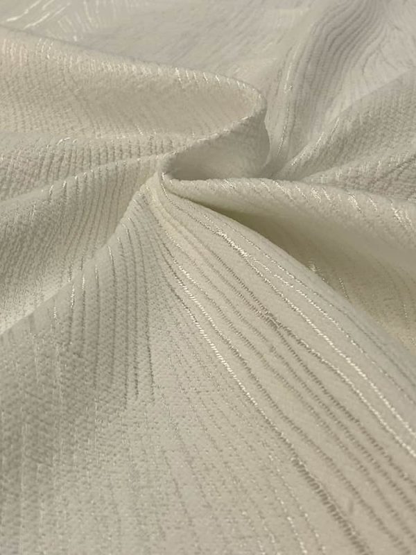 pikelik kumaş düz çizgili ekru