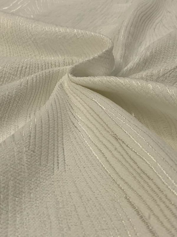pikelik kumaş düz çizgili krem