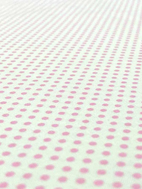 birlik1952 poplin perkal kumaş pamuklu puantiye kırmızı