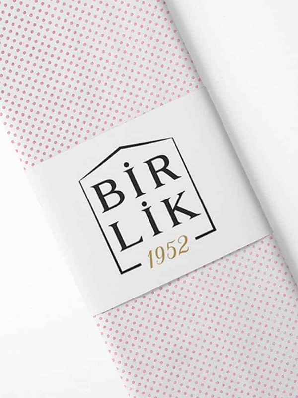 birlik1952 poplin perkal kumaş pamuklu puantiye kırmızı