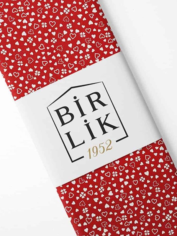 birlik1952 poplin perkal kumaş pamuklu kalp yıldız