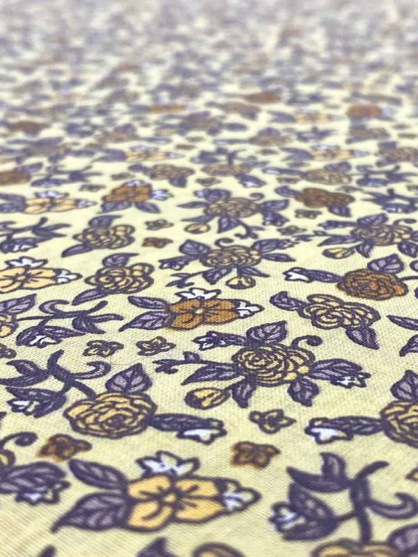 birlik1952 poplin perkal kumaş pamuklu çıtır desen çiçekli