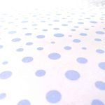 birlik1952 poplin perkal kumaş pamuklu puantiye mavi