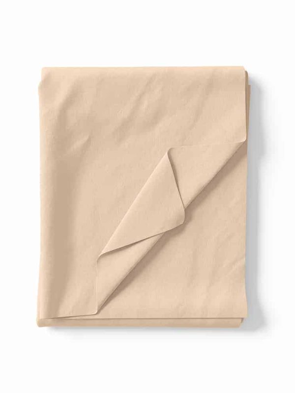 krep şifon kumaş krem