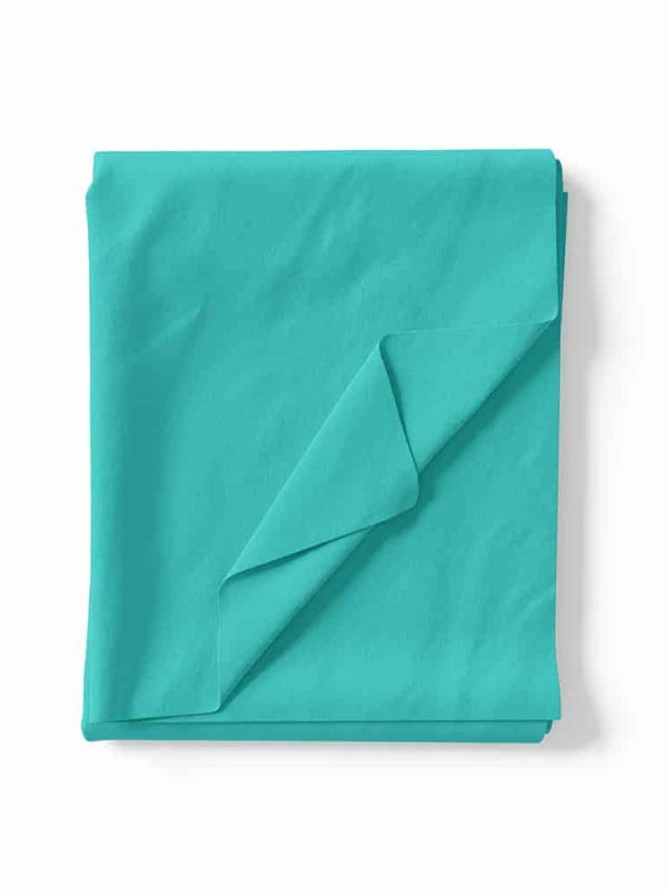 krep şifon kumaş turkuaz