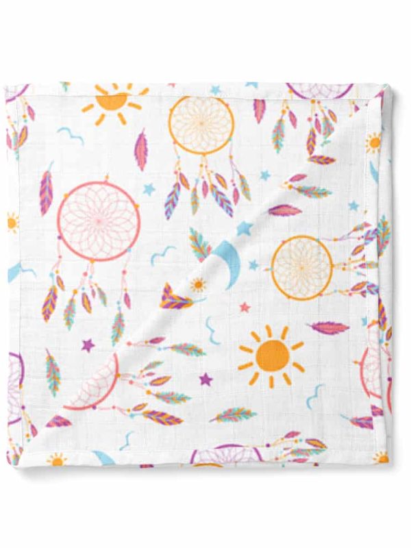 birlik1952 ipliq lunanino müslin çok amaçlı battaniye pamuklu meyve desen