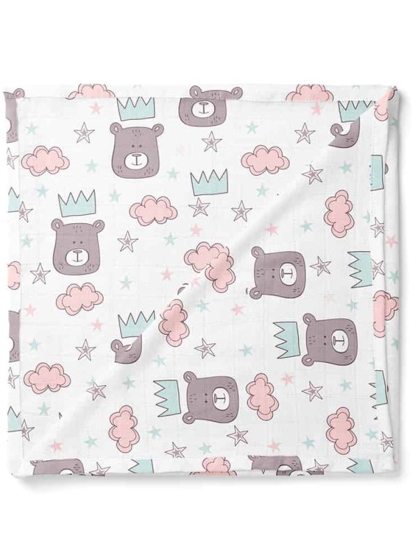 birlik1952 ipliq lunanino müslin çok amaçlı battaniye pamuklu meyve desen