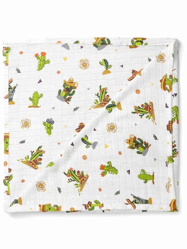 birlik1952 müslin çok amaçlı battaniye pamuklu kaktüs