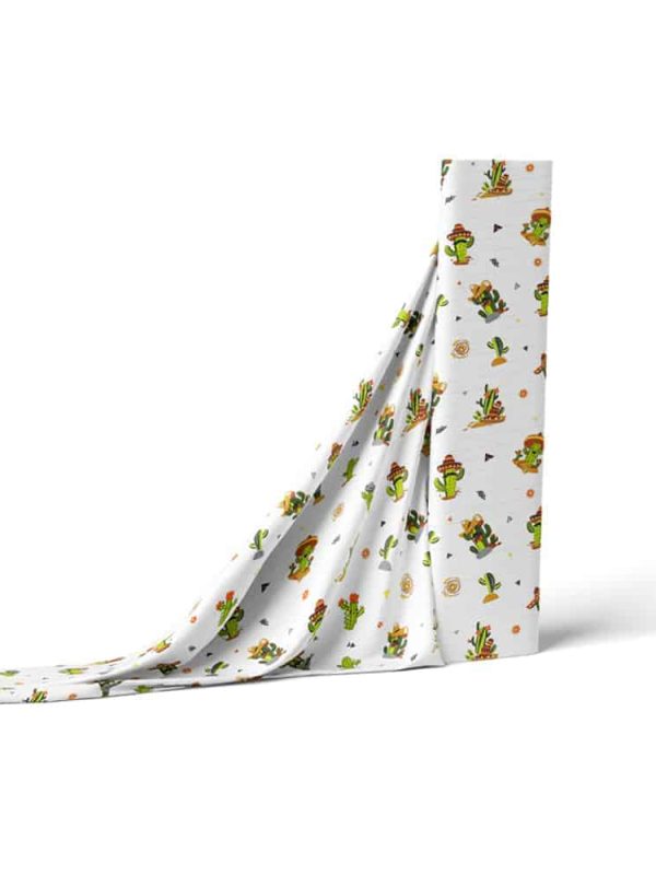 birlik1952 müslin çok amaçlı battaniye pamuklu kaktüs