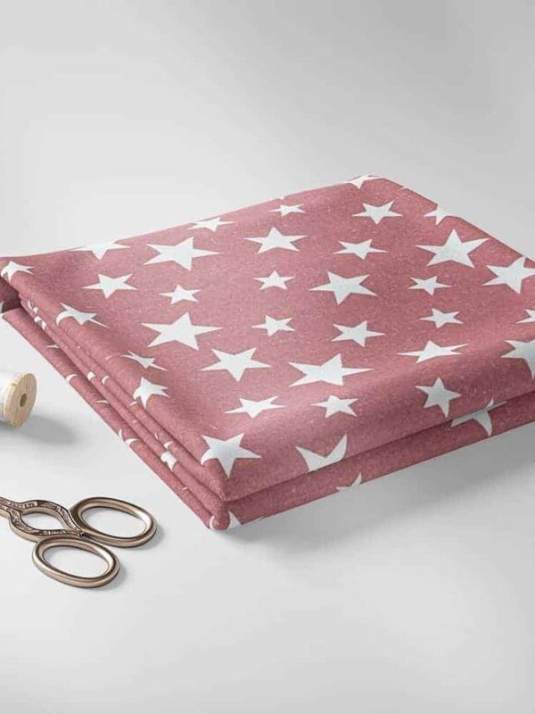 birlik1952 ipliq flanel pazen battaniye yıldız kumaş kırmızı