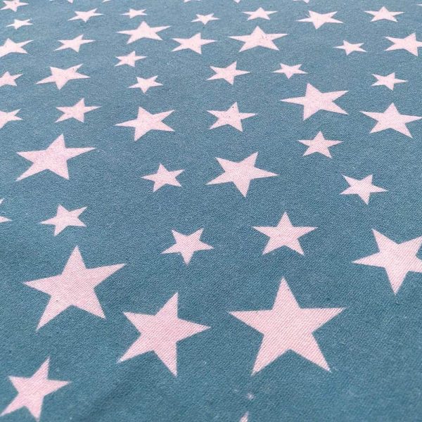 birlik1952 ipliq flanel pazen battaniye yıldız mavi