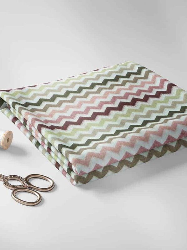 birlik1952 ipliq flanel pazen battaniye kumaş zigzag mor