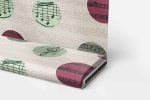 birlik1952 ipliq flanel pazen battaniye nota yeşil kumaş