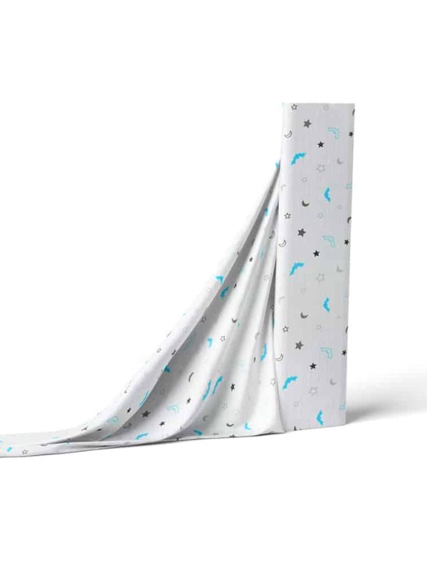 birlik1952 müslin çok amaçlı battaniye pamuklu meyve desen batman turkuaz