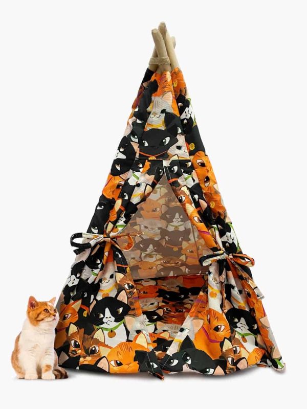 ipliq birlik1952 kedi çadırı cat tepee