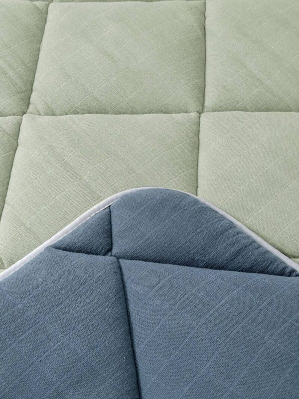 birlik1952 ipliq lunanino çift taraflı kapitoneli bebek oyun matı kapitone