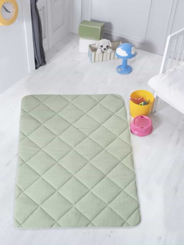 birlik1952 ipliq lunanino çift taraflı kapitoneli bebek oyun matı kapitone