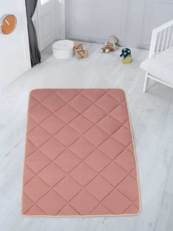 birlik1952 ipliq lunanino çift taraflı kapitoneli bebek oyun matı kapitone