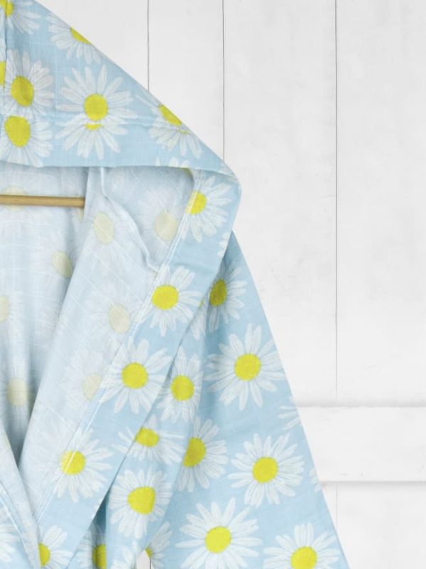 Birlik1952 lunanino ipliq yetişkin müslin bornoz papatya