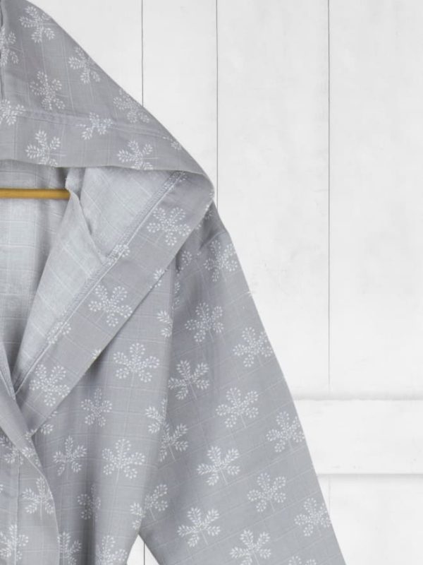 Birlik1952 lunanino ipliq yetişkin müslin bornoz antrasit kar