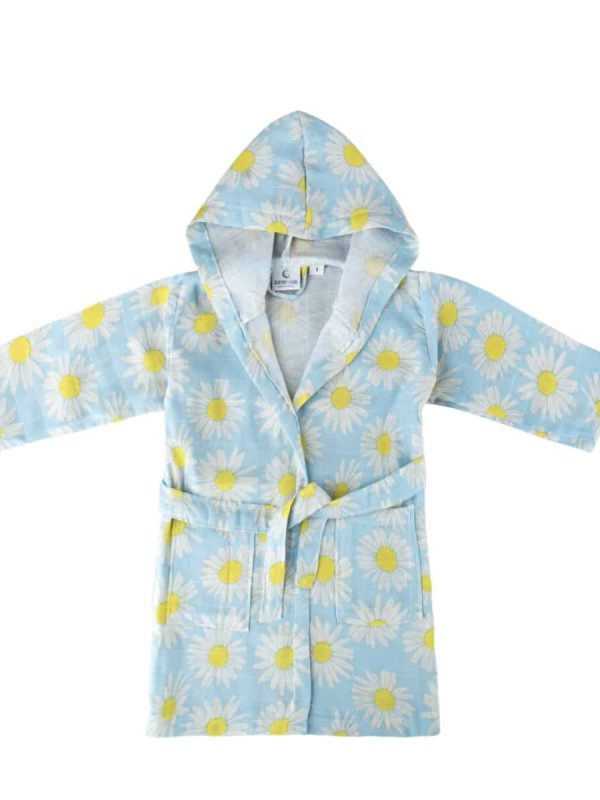 Birlik1952 lunanino ipliq bebek çocuk müslin bornoz papatya