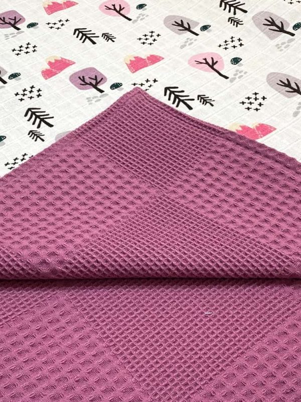 birlik1952 ipliq müslin pike kumaş battaniye çift katlı kral ağaç mürdüm