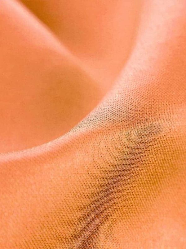 birlik1952 ipliq duck kumaş panama keteni düz renkler turuncu açık