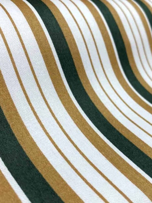 birlik1952 gaffur pijama kumaşı saten pamuklu pijamalık yeşil çizgili