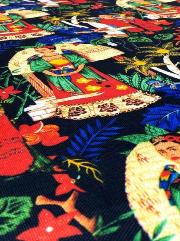 birli1952 dijital baskı digital print fabric kumaş frida kahlo