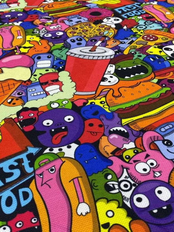 birli1952 dijital baskı digital print fabric kumaş graffiti