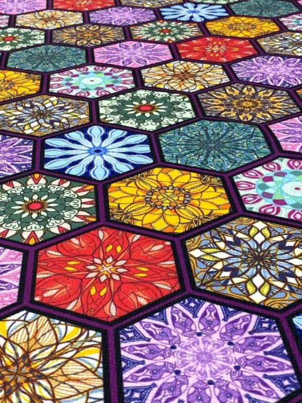 birli1952 dijital baskı digital print fabric kumaş mozaik