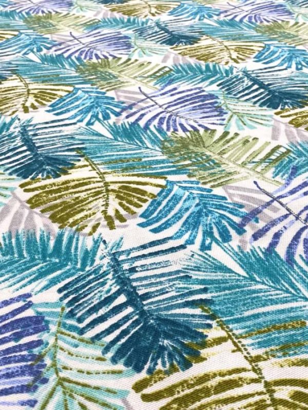 birlik1952 duck döşemelik kumaş palmiye mavi