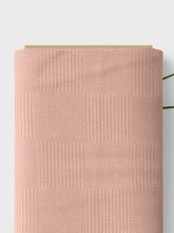 birlik1952 waffle damalı pike kumaş pudra