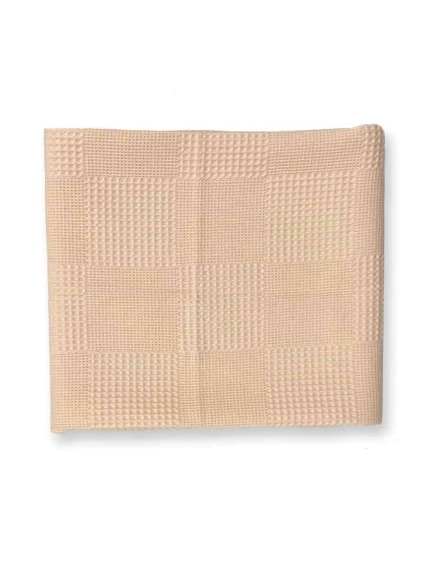 birlik1952 waffle pike kumaş petek damalı fabric battaniye somon