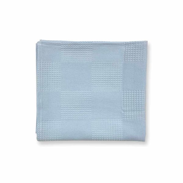 birlik1952 waffle pike kumaş petek damalı fabric battaniye mavi