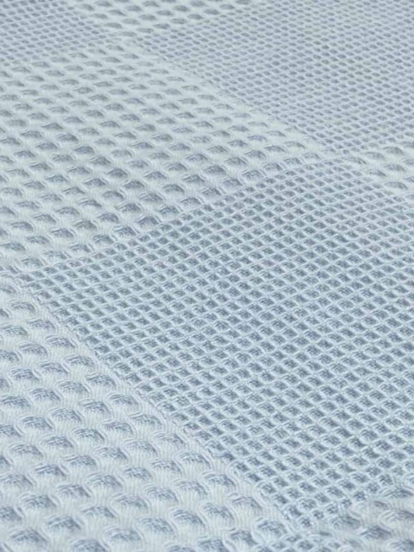 birlik1952 waffle pike kumaş petek damalı fabric battaniye mavi