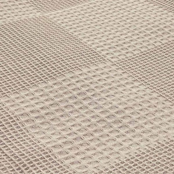 birlik1952 waffle pike kumaş petek damalı fabric battaniye bej