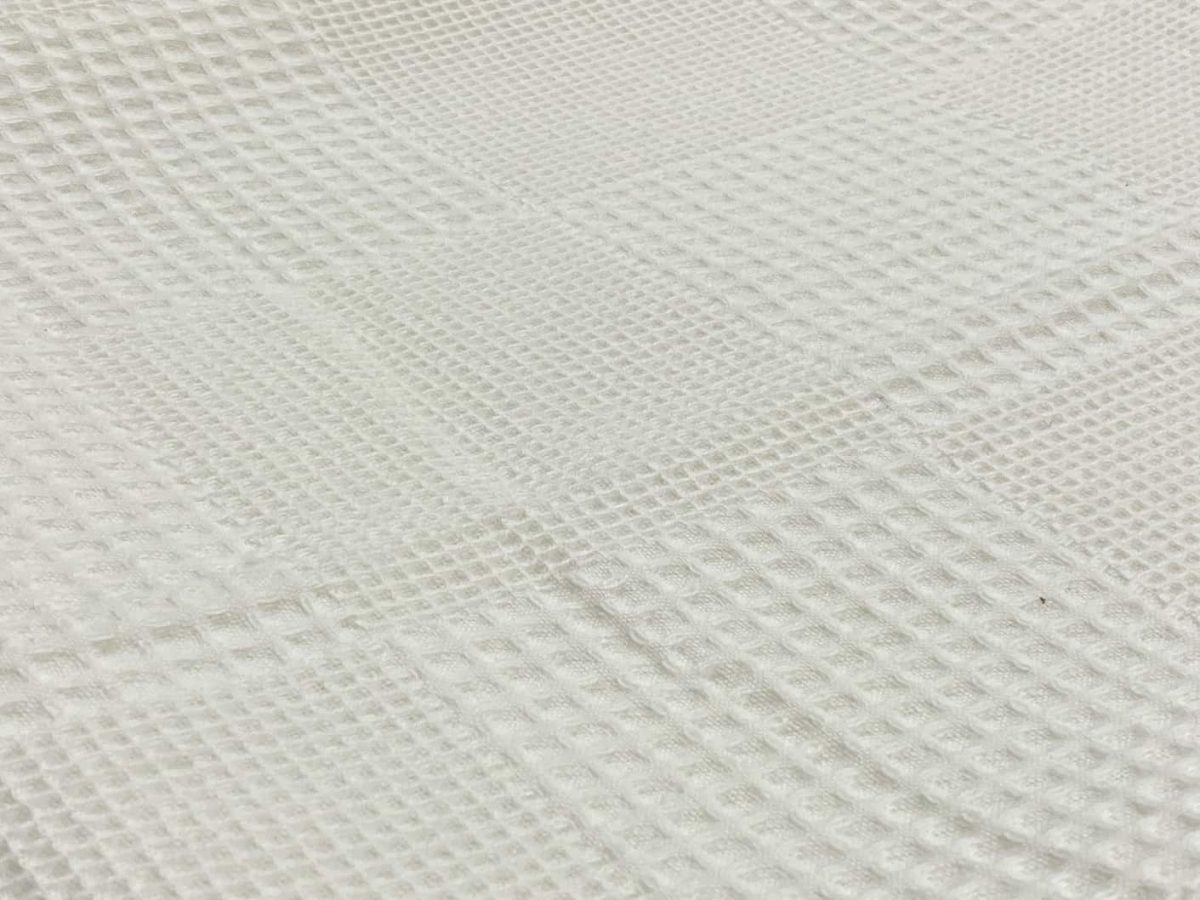 birlik1952 waffle pike kumaş petek damalı fabric battaniye krem