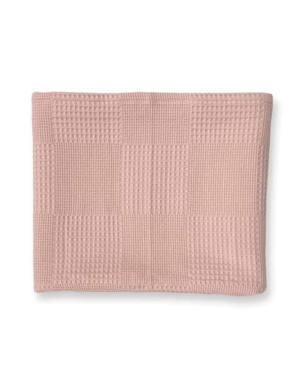 birlik1952 waffle pike kumaş petek damalı fabric battaniye pudra