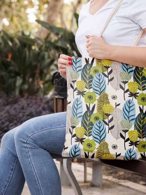 birlik1952 panama keteni duck kumaş el çantası hand bag