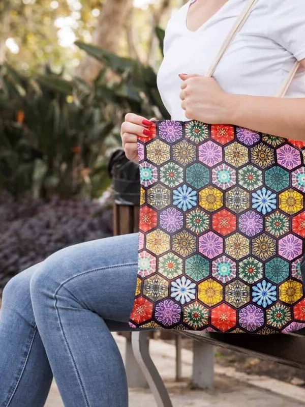 birlik1952 panama keteni duck kumaş el çantası hand bag