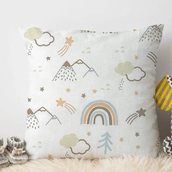 birlik1952 tekins home yastık kılıfı boncuk silikon bebek yastığı baby pillow rainbow
