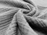 birlik1952 4 kat multi müslin crinkle kumaş muslin fabric antrasit