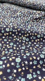 birlik1952 poplin kumaş basma sümerbank çıtır çiçek kumaş bandana kumaşı fabric cotton whosale blossom lacivert turkuaz