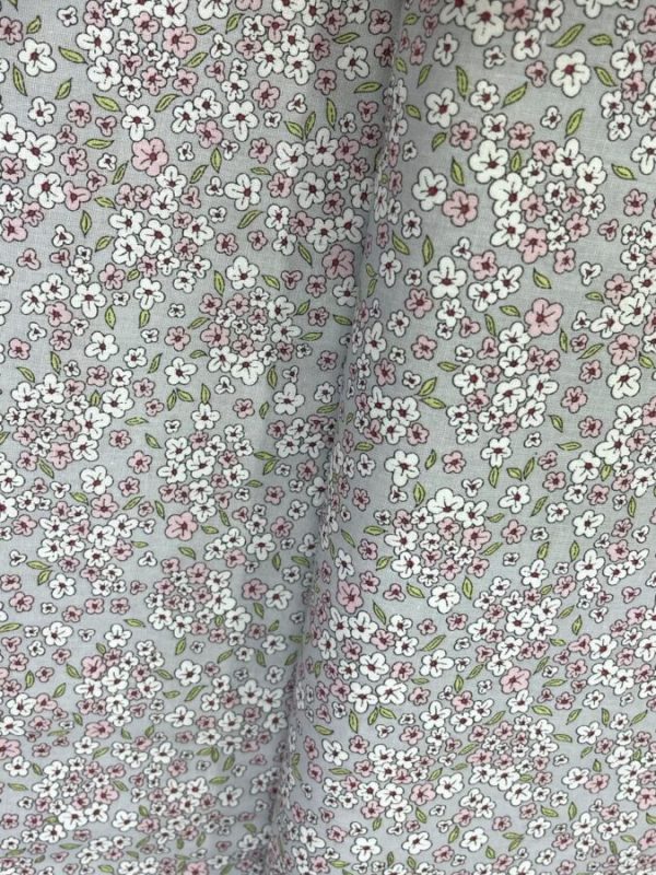 birlik1952 poplin kumaş basma sümerbank çıtır çiçek kumaş bandana kumaşı fabric cotton whosale blossom pembe