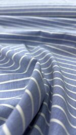 birlik1952 poplin kumaş basma sümerbank çıtır çiçek kumaş bandana kumaşı fabric cotton whosale stripe mavi çizgi blue